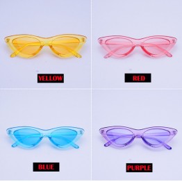 FS YURI YUAN Candy Colors Sunglasses For Women Cat Eye Sun Glasses Brand Designer Fashion Female Eyewear Cool UV400 gafas de sol