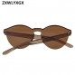New Fashion Rimless Vintage Round Mirror Sunglasses Women Luxury Brand Original Design Sun Glasses Men/women