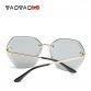 TAOTAOQI Sunglasses Women Square Rimless Diamond cutting Lens Brand Designer Fashion Shades Sun Glasses Female vintage UV400