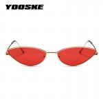 YOOSKE Cute Sexy Cat Eye Sunglasses Women 2018 Retro Small Black Red Pink Cateye Sun Glasses Female Vintage Shades for Women 