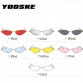 YOOSKE Cute Sexy Cat Eye Sunglasses Women 2018 Retro Small Black Red Pink Cateye Sun Glasses Female Vintage Shades for Women 