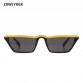 ZXWLYXGX 2018 new flat-top sunglasses frame classic hue vintage glasses Cat Eye narrow frame sunglasses unisex sunglasses UV400